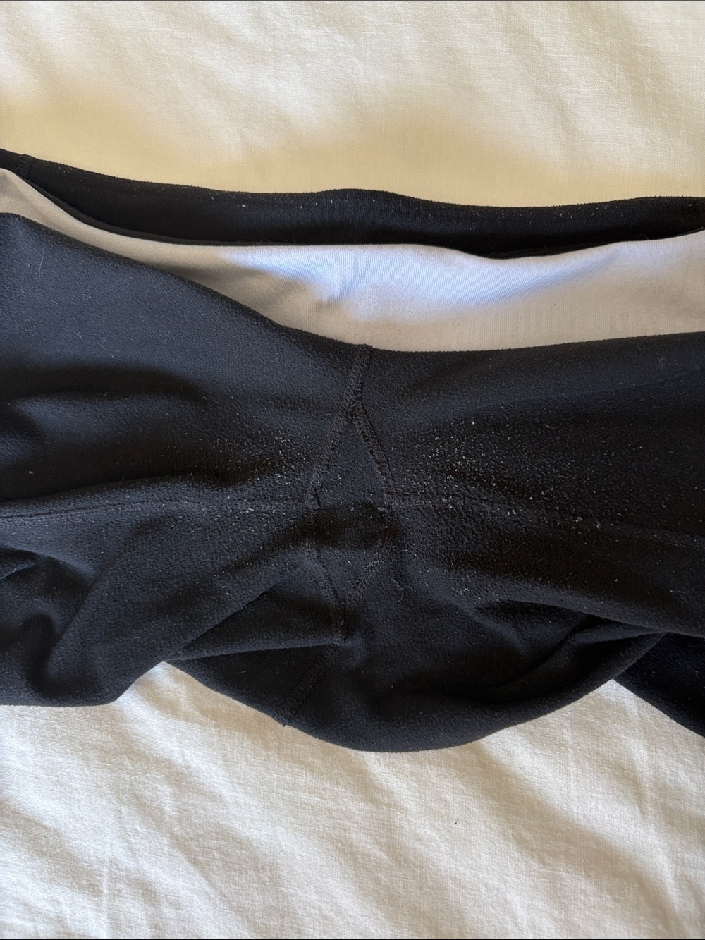 Vintage Lululemon Astro Pants Black Grey Stripe Waistband - Size 12 - Picture 9 of 10